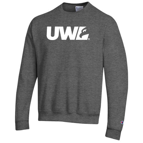  Champion Granite Heather Fleece Crew - UWL Spirit Mark