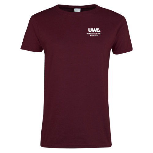  Womens Maroon Short Sleeve Tee - Professional Studies in Education