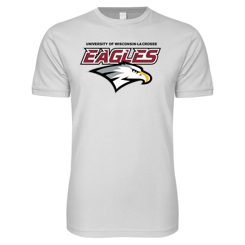  Next Level White SoftStyle T Shirt - UWL Eagles Wordmark