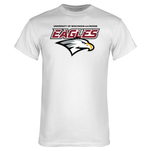  White T Shirt - UWL Eagles Wordmark
