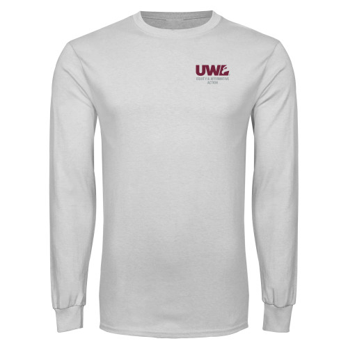  White Long Sleeve T Shirt - Equity and Affirmative Action