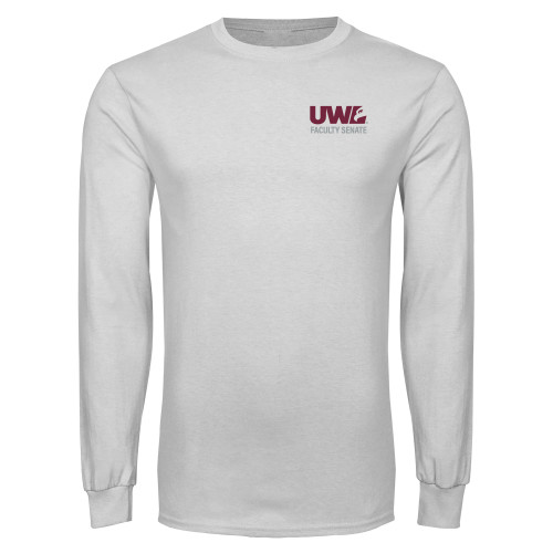  White Long Sleeve T Shirt - Faculty Senate