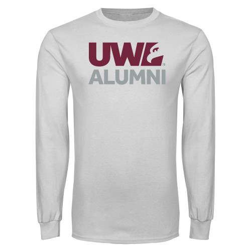  White Long Sleeve T Shirt - UWL Alumni