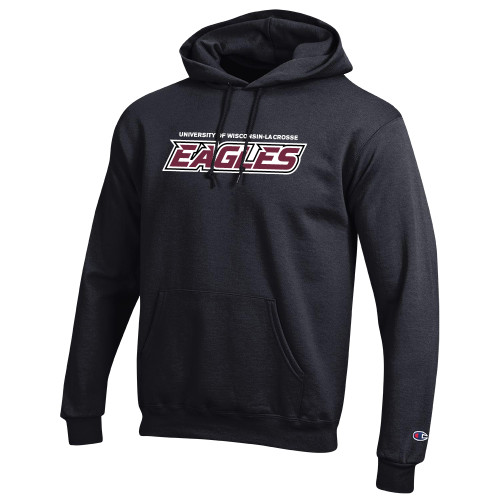  Champion Black Fleece Hoodie - UWL Eagles