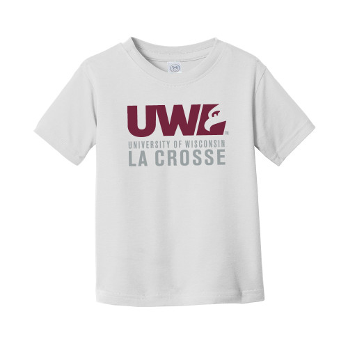  Toddler White T Shirt - UWL University Name Spirit Mark