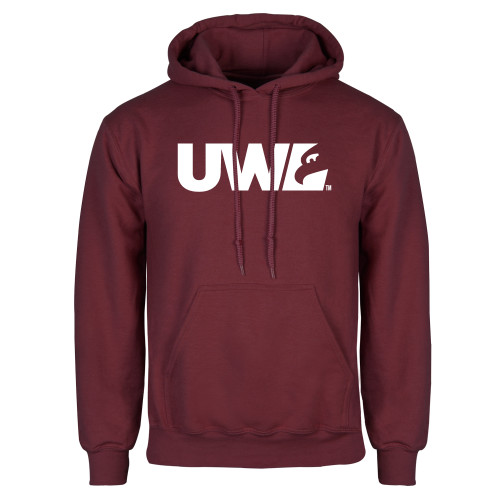  Maroon Fleece Hoodie - UWL Spirit Mark