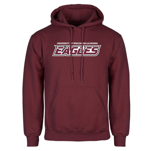  Maroon Fleece Hoodie - UWL Eagles