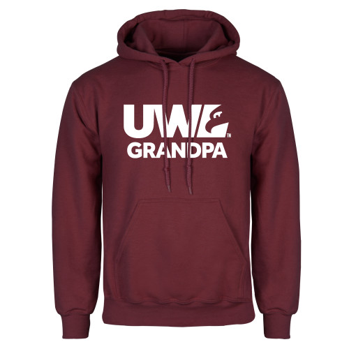  Maroon Fleece Hoodie - UWL Grandpa