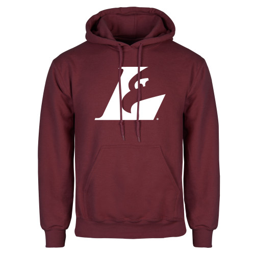  Maroon Fleece Hoodie - Eagle L Mark