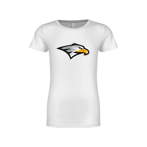  Next Level Girls White Fashion Fit T Shirt - Eagle Head