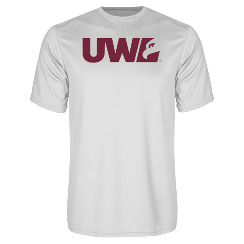  White Performance Tee - UWL Spirit Mark