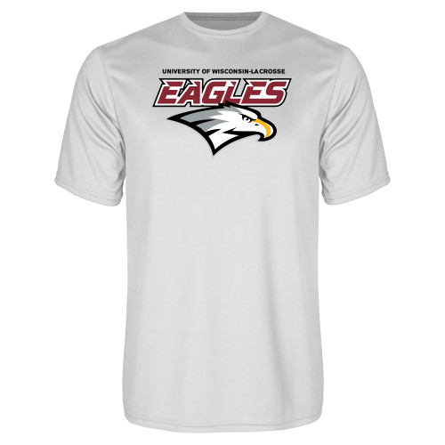  White Performance Tee - UWL Eagles Wordmark