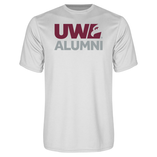  White Performance Tee - UWL Alumni
