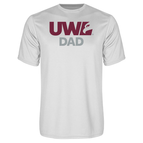  White Performance Tee - UWL Dad