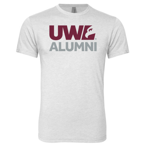  Next Level Heather White Triblend Tee - UWL Alumni