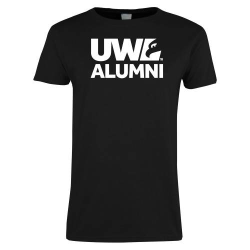  Womens Black Short Sleeve Tee - UWL Alumni