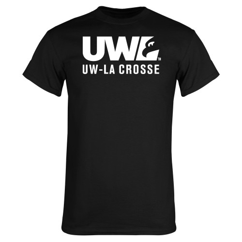  Black T Shirt - UW La Crosse Spirit Mark