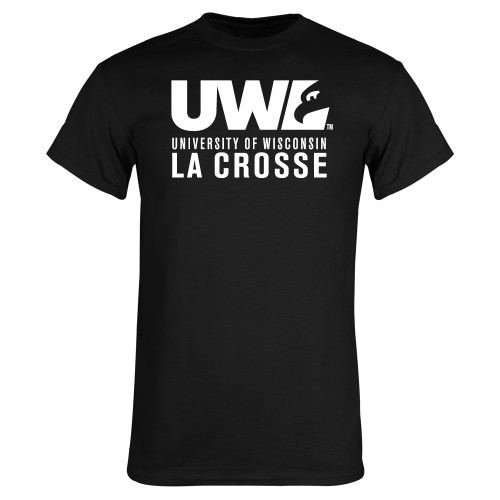  Black T Shirt - UWL University Name Spirit Mark