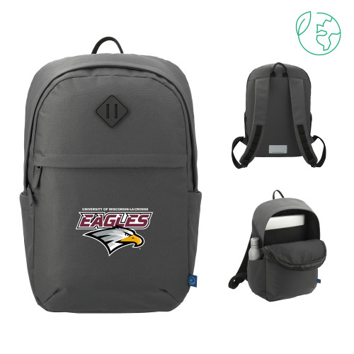  Repreve Charcoal Ocean Commuter Computer Backpack - UWL Eagles Wordmark