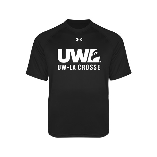  Under Armour Youth Black Tech Tee - UW La Crosse Spirit Mark