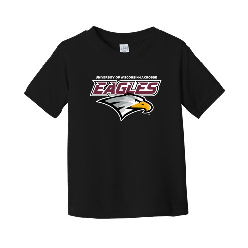  Toddler Black T Shirt - UWL Eagles Wordmark