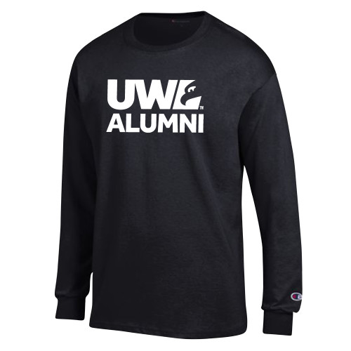  Champion Black Long Sleeve T Shirt - UWL Alumni