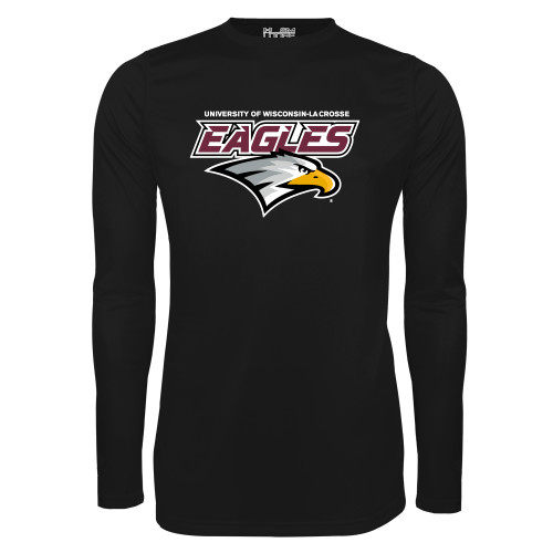  Under Armour Black Long Sleeve Tech Tee - UWL Eagles Wordmark