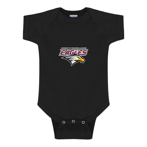 Black Infant Onesie - UWL Eagles Wordmark