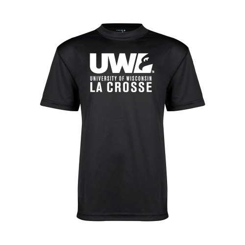  Youth Performance Black Tee - UWL University Name Spirit Mark