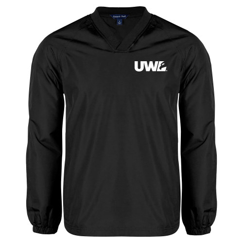  Black V Neck Raglan Windshirt - UWL Spirit Mark