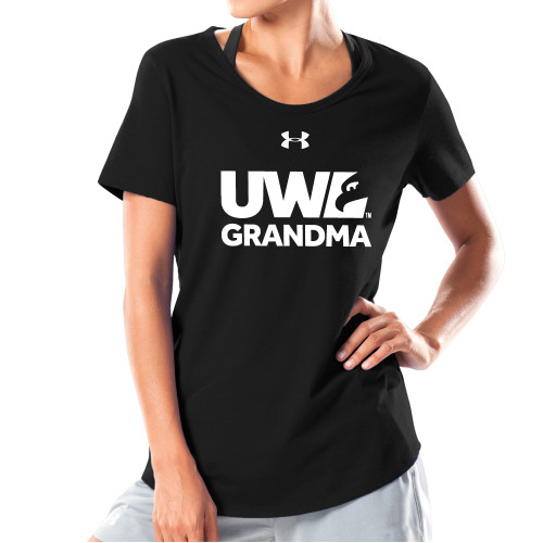  Under Armour Womens Black Charged Cotton Tee - UWL Grandma