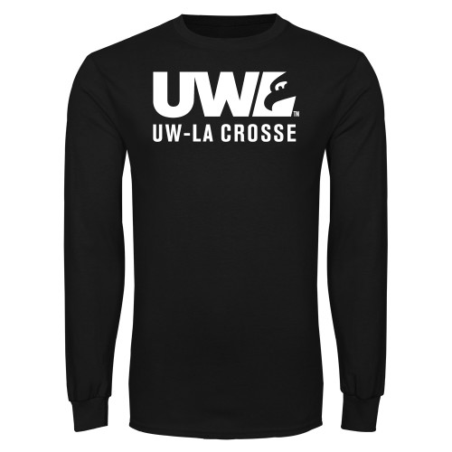  Black Long Sleeve T Shirt - UW La Crosse Spirit Mark