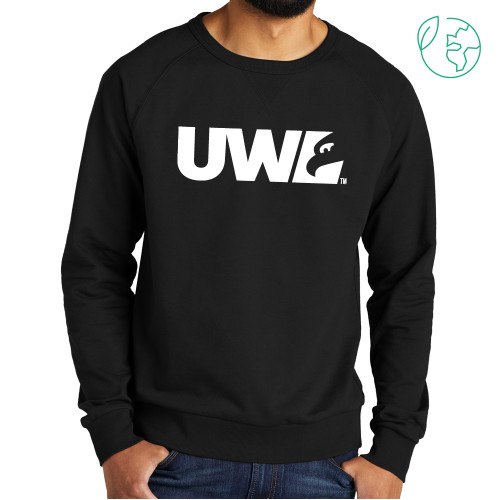  Allmade Black Organic French Terry Crewneck Sweatshirt - UWL Spirit Mark