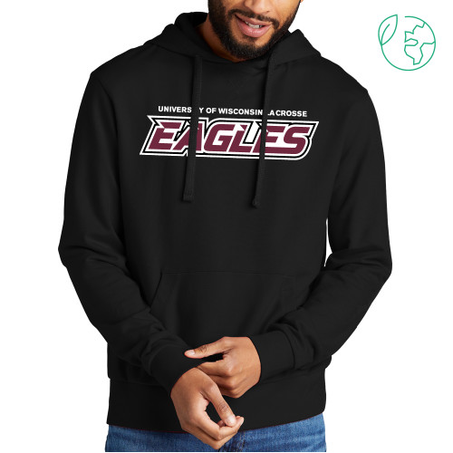  Allmade Black Organic French Terry Pullover Hoodie - UWL Eagles