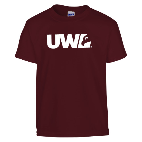  Youth Maroon T Shirt - UWL Spirit Mark