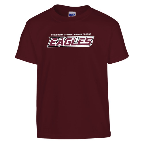  Youth Maroon T Shirt - UWL Eagles