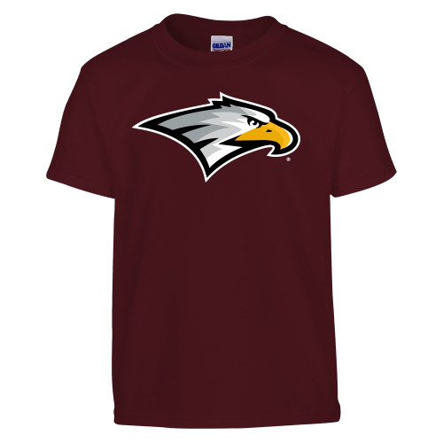  Youth Maroon T Shirt - Eagle Head