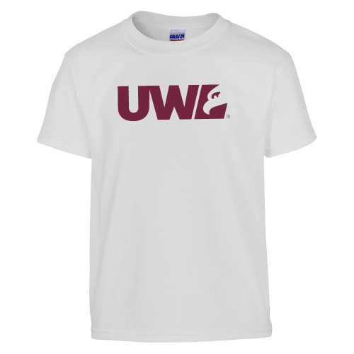  Youth White T Shirt - UWL Spirit Mark
