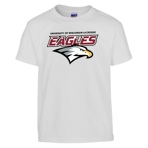  Youth White T Shirt - UWL Eagles Wordmark