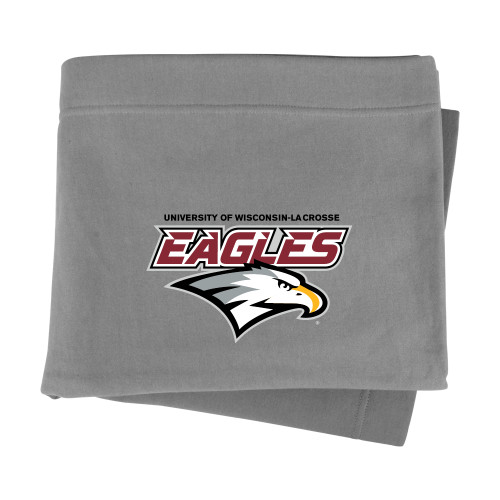 Grey Sweatshirt Blanket - UWL Eagles Wordmark
