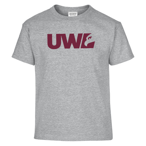  Youth Grey T Shirt - UWL Spirit Mark