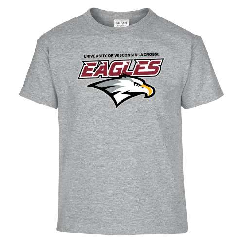  Youth Grey T Shirt - UWL Eagles Wordmark