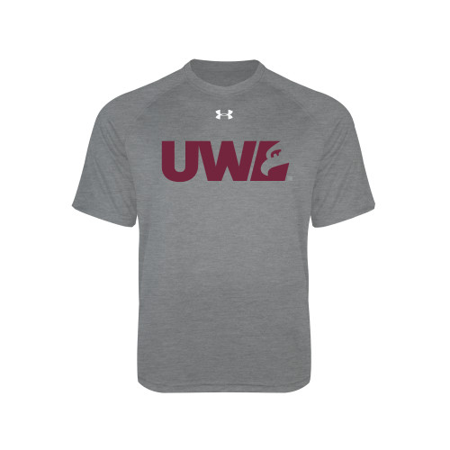  Under Armour Youth Grey Tech Tee - UWL Spirit Mark