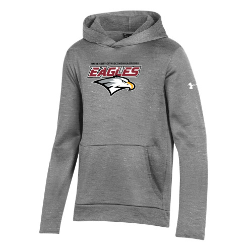  Under Armour Youth Grey Fleece Hoodie - UWL Eagles Wordmark