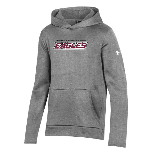  Under Armour Youth Grey Fleece Hoodie - UWL Eagles