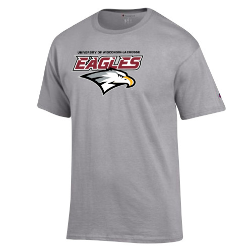  Champion Oxford Grey T Shirt - UWL Eagles Wordmark