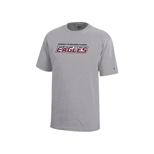  Champion Youth Grey Short Sleeve Tee - UWL Eagles