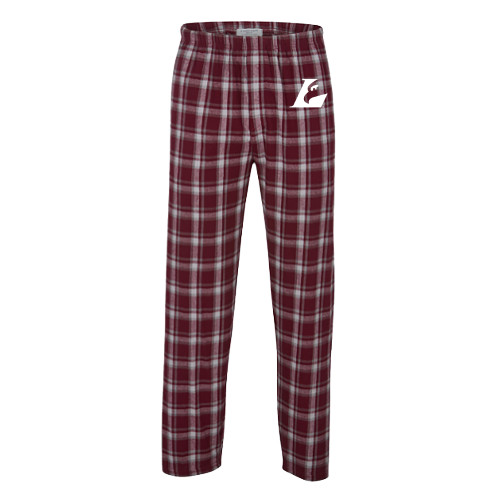  Boxercraft Heritage Maroon Unisex Flannel Pajama Pant - Eagle L Mark