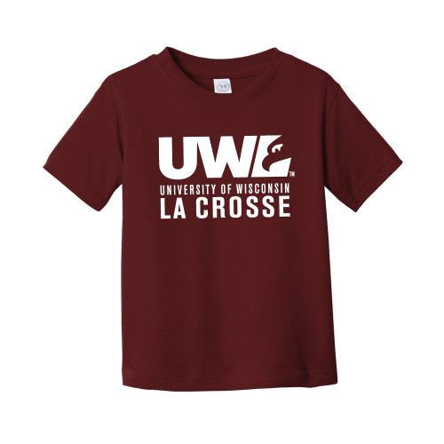  Toddler Maroon T Shirt - UWL University Name Spirit Mark