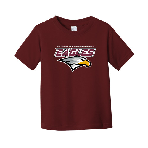  Toddler Maroon T Shirt - UWL Eagles Wordmark